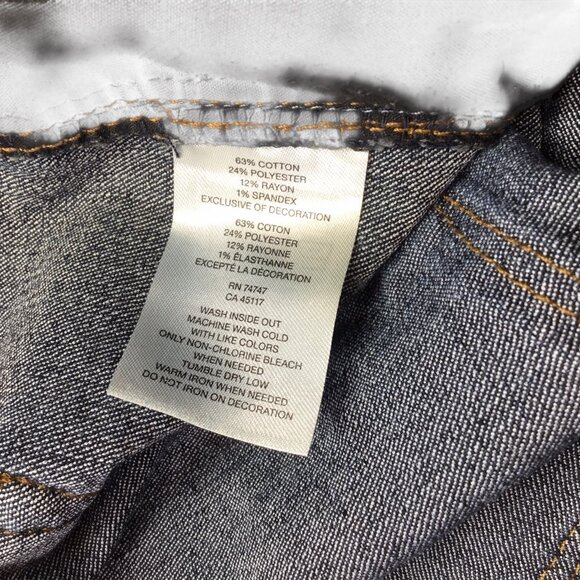 Natural Reflections Jeans Womens 18 P Petite Blue Denim Stretch Straight Leg 28" - Picture 8 of 8